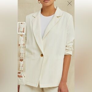 NWT - Amour Vert Cream Blazer